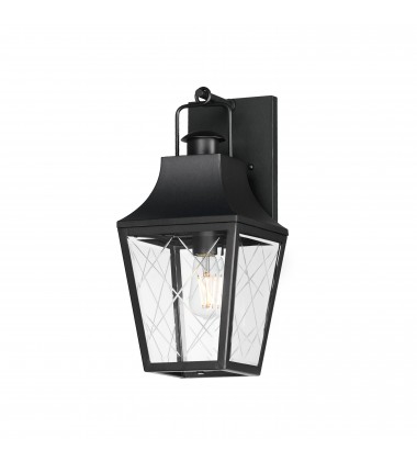  Storybook 1-Light Outdoor Wall Sconce-(30362CLBK)-Maxim