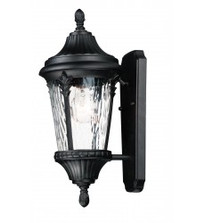  Sentry 1-Light Outdoor Wall Sconce-(3053WGBK)-Maxim