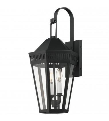  Oxford Outdoor 2-Light Wall Sconce-(30594CLBK)-Maxim