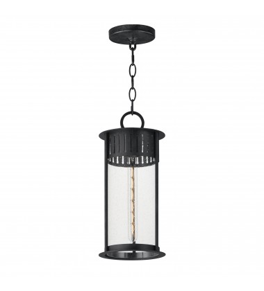 Windsor 1-Light Outdoor Pendant-(30636CDBKP)-Maxim