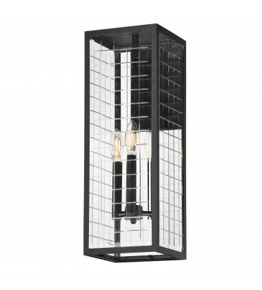  Magnus 3-Light Outdoor Wall Sconce-(30694CLBK)-Maxim
