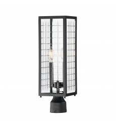  Magnus Outdoor Post Lantern-(30699CLBK)-Maxim