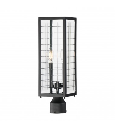  Magnus Outdoor Post Lantern-(30699CLBK)-Maxim