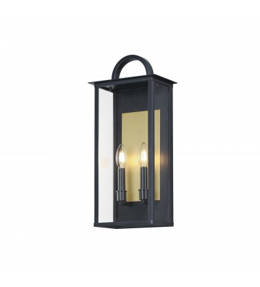  Manchester 2-Light Medium Outdoor Wall Sconce-(30754CLBK)-Maxim