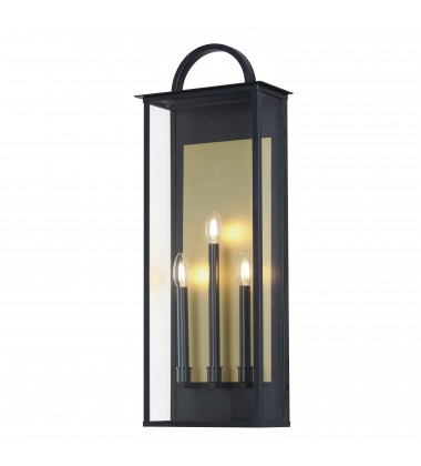  Manchester 3-Light X-Large Outdoor Wall Sconce-(30758CLBK)-Maxim