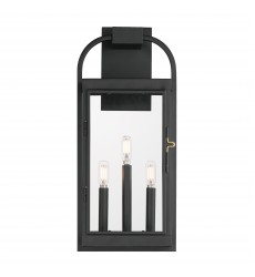 Bonham Large Outdoor Wall Sconce-(30804CLBK)-Maxim  Bonham Large Outdoor Wall Sconce-(30804CLBK)-Maxim