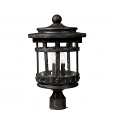  Santa Barbara Cast 3-LT Outdoor Pole/Post Lantern-(3136CDSE)-Maxim