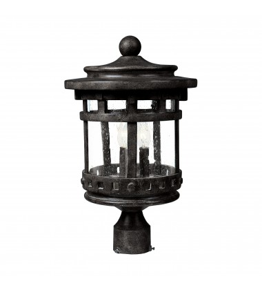  Santa Barbara Cast 3-LT Outdoor Pole/Post Lantern-(3136CDSE)-Maxim