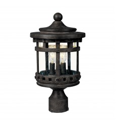  Santa Barbara Cast 3-LT Outdoor Pole/Post Lantern-(3137CDSE)-Maxim