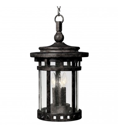  Santa Barbara Cast 3-Light Outdoor Hanging Lantern-(3138CDSE)-Maxim