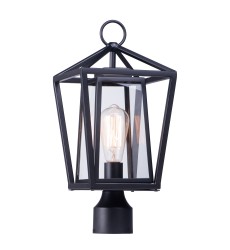  Artisan 1-Light Outdoor Post Lamp-(3171CLBK)-Maxim