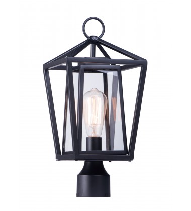  Artisan 1-Light Outdoor Post Lamp-(3171CLBK)-Maxim