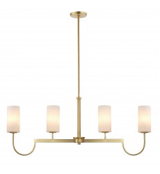  Town & Country 4-Light Linear Chandelier-(32004SWSBR)-Maxim