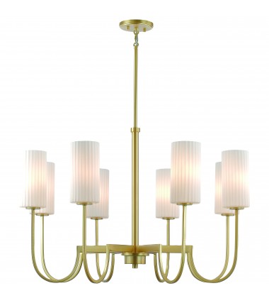  Town & Country 8-Light Chandelier-(32008SWSBR)-Maxim