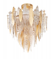  Majestic 10-Light Flush Mount-(32320CLCMPGL)-Maxim