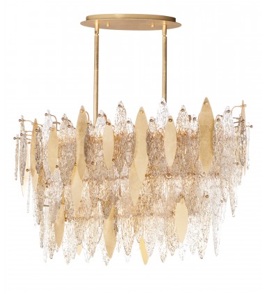  Majestic 18-Light Linear Chandelier-(32326CLCMPGL)-Maxim