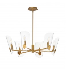 Armory 6-Light Chandelier-(32356CLNAB)-Maxim  Armory 6-Light Chandelier-(32356CLNAB)-Maxim
