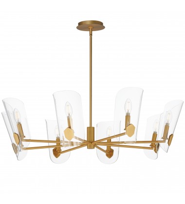  Armory 8-Light Chandelier-(32358CLNAB)-Maxim