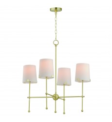  Huntington 4-Light Chandelier-(32364WTSBR)-Maxim