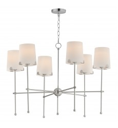  Huntington 6-Light Chandelier-(32366WTSN)-Maxim