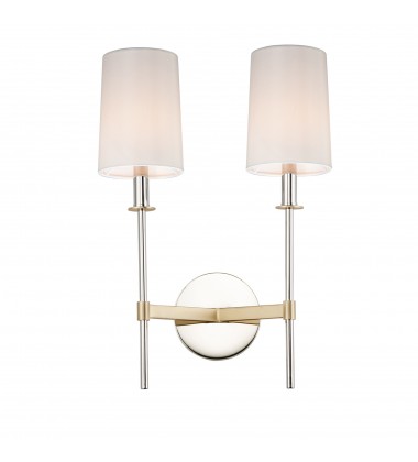  Uptown 2-Light Wall Sconce-(32392OFSBRPN)-Maxim