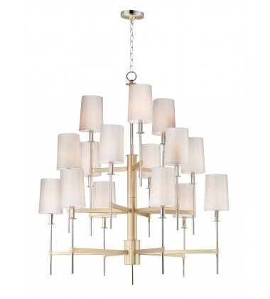  Uptown 15-Light Chandelier-(32399OFSBRPN)-Maxim