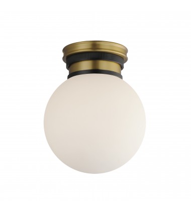  San Simeon 1-Light LED Flush Mount-(32481SWBKNAB)-Maxim
