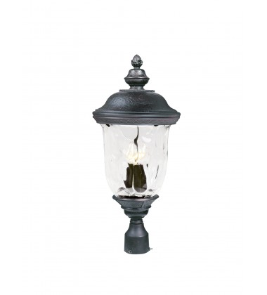  Carriage House DC 3-LT Outdoor Pole/Post Lantern-(3420WGOB)-Maxim