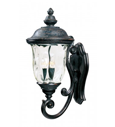  Carriage House DC 3-Light Outdoor Wall Lantern-(3424WGOB)-Maxim