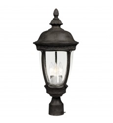  Knob Hill Cast 3-Light Outdoor Pole/Post Lantern-(3461CDSE)-Maxim