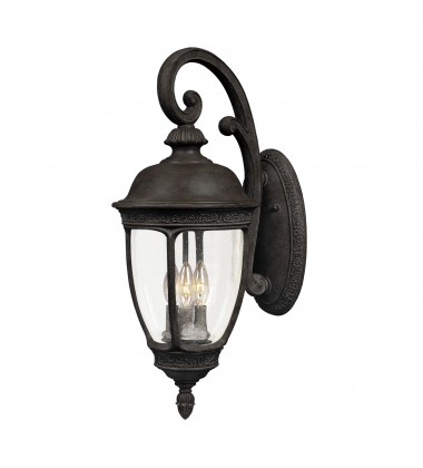  Knob Hill Cast 3-Light Outdoor Wall Lantern-(3466CDSE)-Maxim