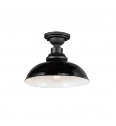  Granville 1-Light Flush Mount-(35110GBBK)-Maxim