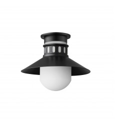  Admiralty 1-Light Outdoor Flush Mount-(35120SWBK)-Maxim