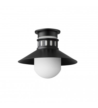  Admiralty 1-Light Outdoor Flush Mount-(35120SWBK)-Maxim