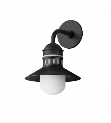  Admiralty 1-Light Outdoor Wall Sconce-(35122SWBK)-Maxim