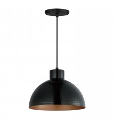  Rockport 1-Light Pendant-(35144BKACP)-Maxim