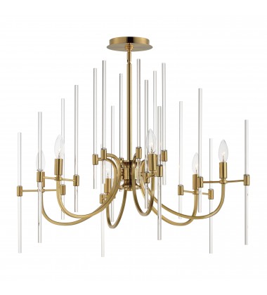  Divine 6-Light Chandelier-(38407CLHR)-Maxim