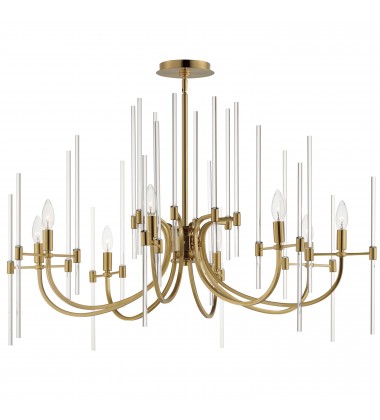 Divine 8-Light Chandelier-(38408CLHR)-Maxim Divine 8-Light Chandelier-(38408CLHR)-Maxim
