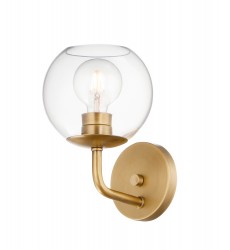  Branch 1-Light Wall Sconce-(38411CLNAB)-Maxim