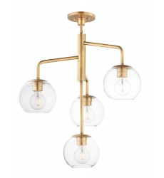  Branch 4-Light Pendant-(38414CLNAB)-Maxim