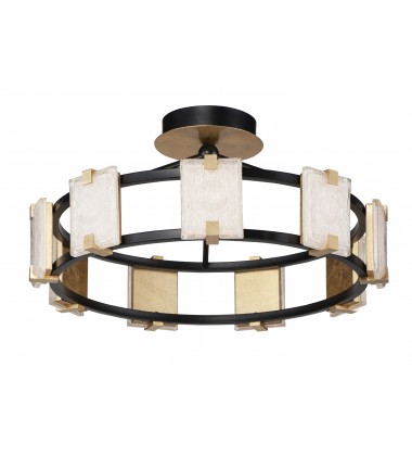  Radiant 9-Light LED Flush Mount-(39530CYBKGL)-Maxim