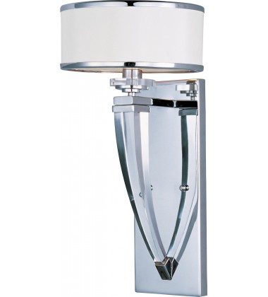  Metro 1-Light Wall Sconce-(39828BCWTPC)-Maxim