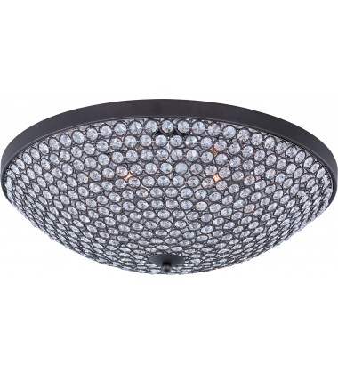  Glimmer 6-Light Flush Mount-(39872BCBZ)-Maxim
