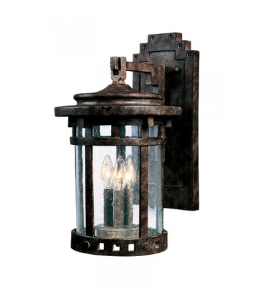  Santa Barbara VX 3-Light Outdoor Wall Lantern-(40034CDSE)-Maxim