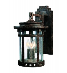  Santa Barbara VX 3-Light Outdoor Wall Lantern-(40035CDSE)-Maxim