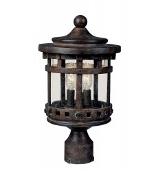  Santa Barbara VX 3-LT Outdoor Pole Lantern-(40036CDSE)-Maxim
