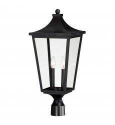  Sutton Place VX 2-Light Outdoor Post Lantern-(40230CLBK)-Maxim