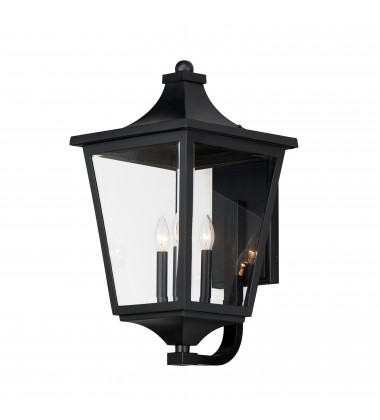  Sutton Place VX 3-Light Outdoor Lantern-(40237CLBK)-Maxim