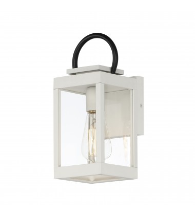 Nassau VX 1-Light Outdoor Wall Lantern-(40312CLWTBK)-Maxim  Nassau VX 1-Light Outdoor Wall Lantern-(40312CLWTBK)-Maxim