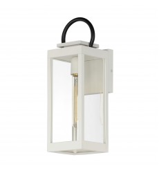 Nassau VX 1-Light Medium Outdoor Wall Lantern-(40314CLWTBK)-Maxim  Nassau VX 1-Light Medium Outdoor Wall Lantern-(40314CLWTBK)-Maxim